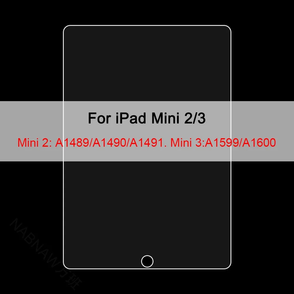 3-Pack Tempered Glass Screen Protector - Apple iPad 10th 9th 8th 7th Mini Air & Pro Series