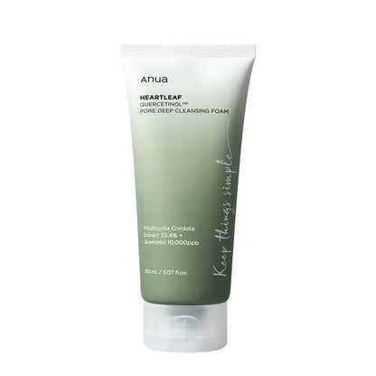 Heartleaf Quercetinol Deep Cleansing Foam Cleanser – Pore-Refining Skin Care for Women
