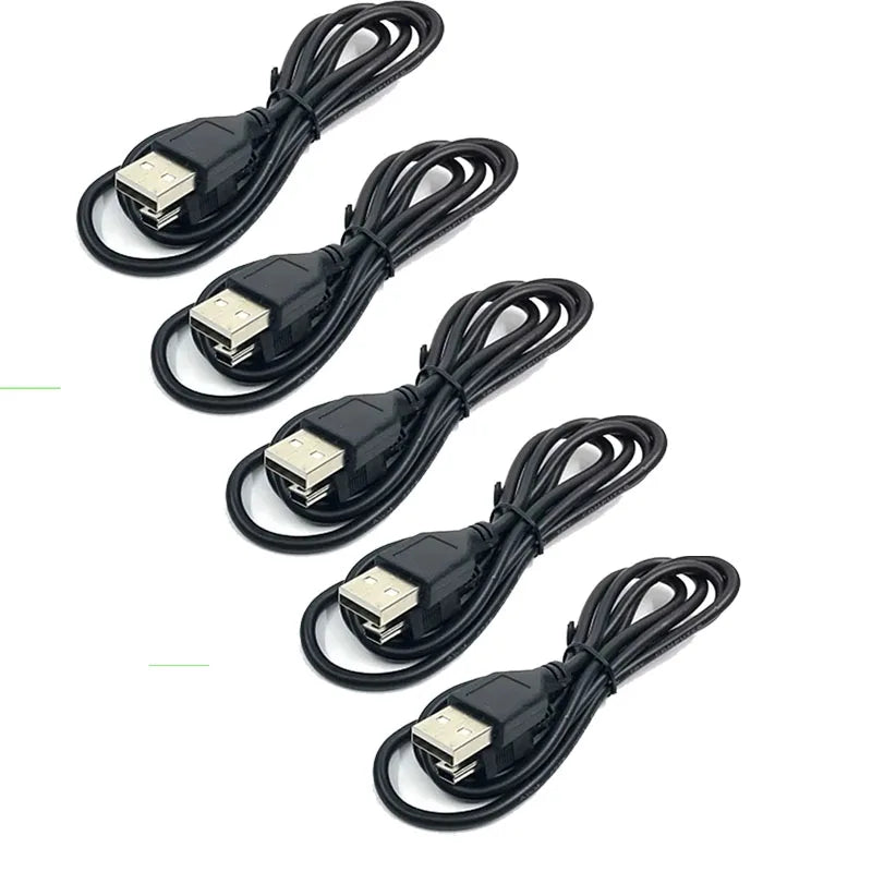 USB 2.0 Male A to Mini B 5-Pin Charging Cable for Digital Cameras Data Transfer & Power Cord Mini USB Charger Cable 1-5 Pack High Speed Sync Cable