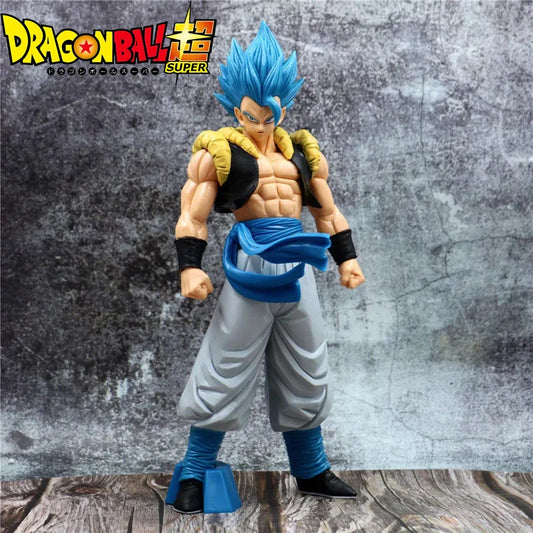 31CM Dragon Ball Z Super Saiyan Blue Gogeta Figure – DBZ Anime PVC Collectible Toy for Desktop Decor & Kids Gift