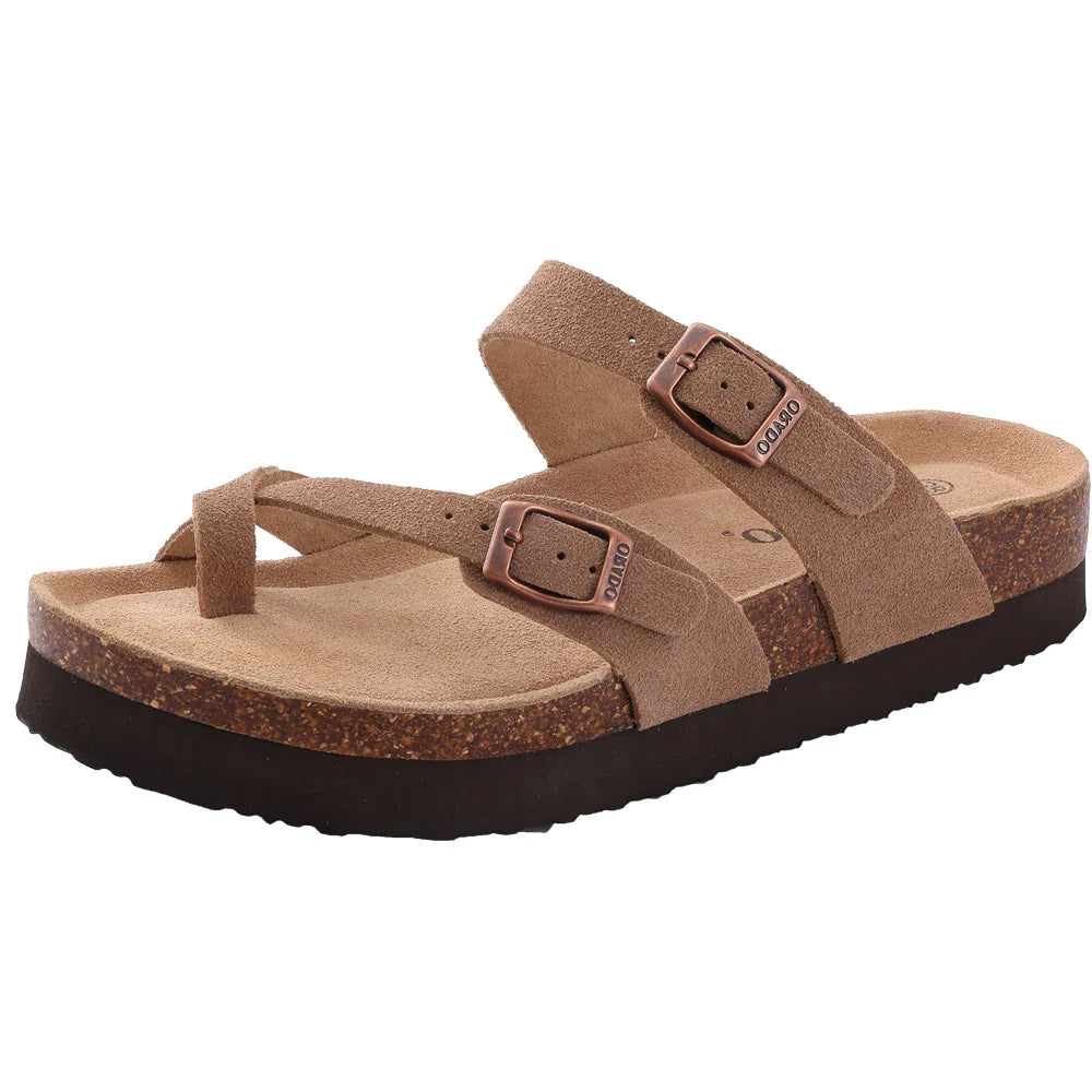 Comwarm Women’s Suede Mules & Men’s Cork Insole Clogs – Arch Support Sandals for Outdoor, Beach, and Home Slides