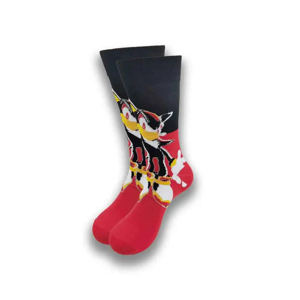 Cartoon Animation Fashion Socks for Men & Women – Autumn Winter Street Style Trendy Casual Combed Cotton Socks