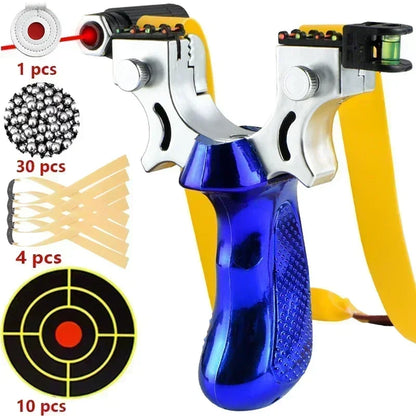 Laser Pointing Slingshot – 10 Style High Precision Aiming Catapult for Outdoor Hunting & Target Shooting Accessories
