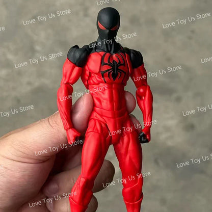Original Mess Toys Spider Figure – Black Suit & Scarlet Spider Kaine Parker Action Figure