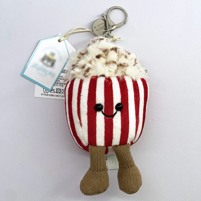 Cute Golf Ball Plush Keychain - Grape Jellyfish Hippo Elephant Bag Charm Mini Plush Toy Collection