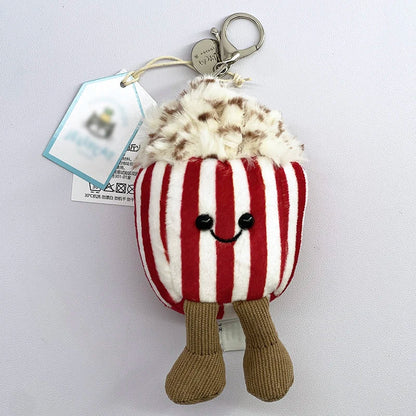 Cute Golf Ball Plush Keychain - Grape Jellyfish Hippo Elephant Bag Charm Mini Plush Toy Collection