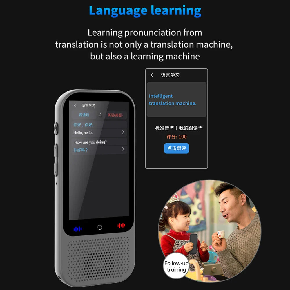 S80 Pro Portable Language Translator Device - 138 Languages, Voice & Offline Translation, ChatGPT Function