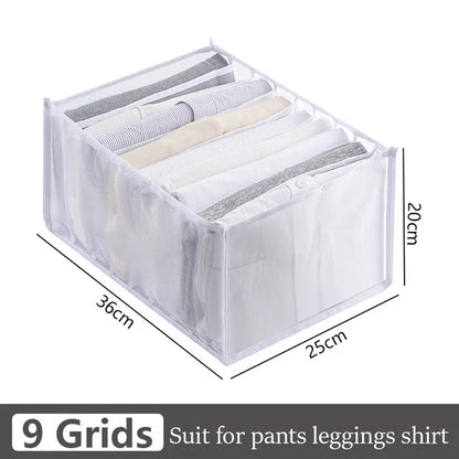 Jeans & Clothing Storage Box – Closet Organizer Drawer System for Pants, Cabinet, and Clothing Organization