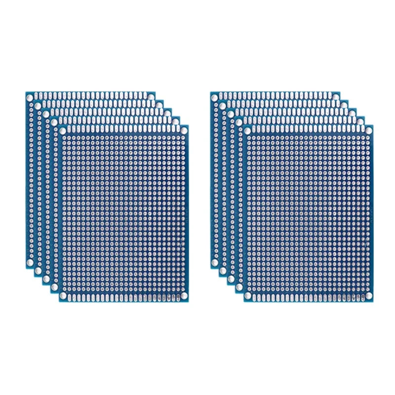 PCB Prototype Boards - Double Sided Blue Circuit Boards for DIY Soldering Projects 5-10PCS