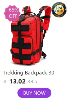 40L Tactical Reflective Backpack – Molle Camouflage Rucksack for Outdoor Hiking, Camping, Hunting & Travel