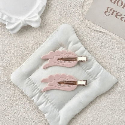 Crystal Rhinestone Hair Clips -  Acetate Wing Hairpins for Women Girls Cosplay and Fashion Accessories