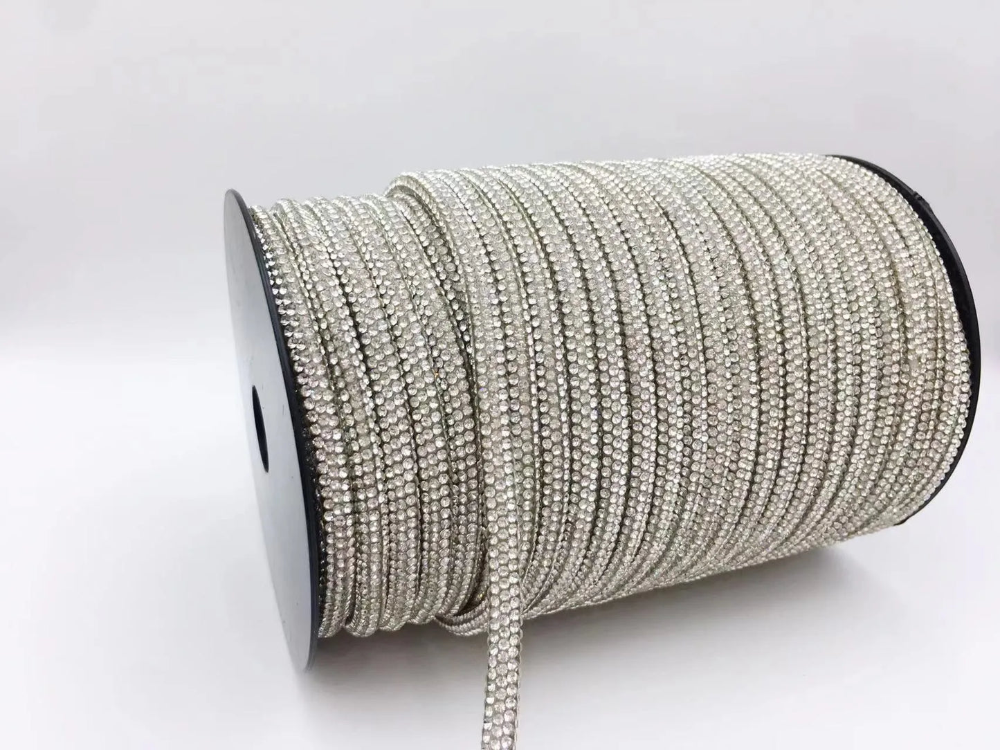 Rhinestone Cord Trim - 10-50 Yard Sparkling DIY Craft String for Clothing, Shoes, Bags & Wedding Decor