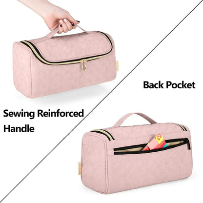 Portable Hanging Hair Dryer Case – Waterproof Non-Slip Storage Bag with Hideable Hook & Large Capacity for Hair Tools