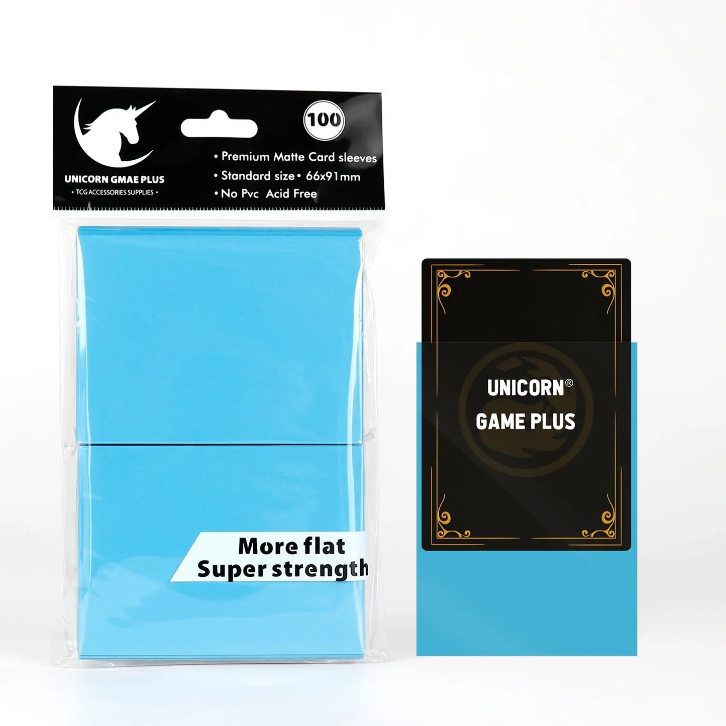 100PCS Matte Card Sleeves - 66x91mm TCG Trading Card Protectors for Pokémon, Tarot & Board Games