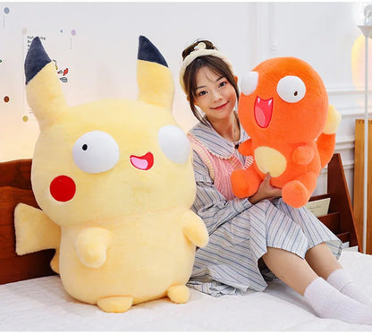 23cm Cute Pokemon Plush Toys — Pikachu, Charizard & Squirtle Soft Sleeping Pillow Dolls, Christmas Gift