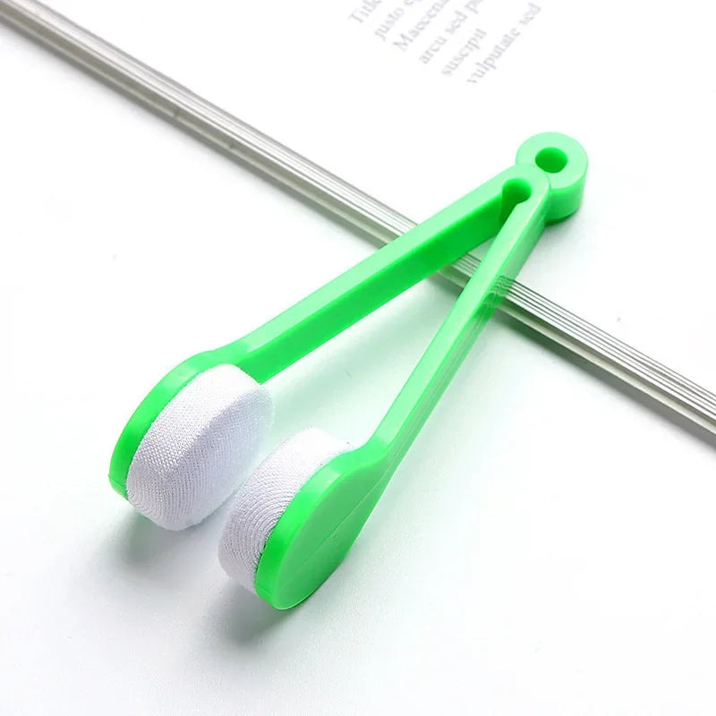 1-4pcs Portable Eyeglass Cleaner Brush – Microfiber Sunglasses & Spectacles Cleaning Tool