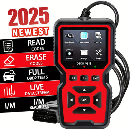 Professional Heavy-Duty OBD2 Diagnostic Scanner - Code Reader & Reset Tool for 1996+ Vehicles