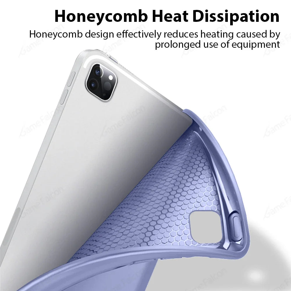 Case for iPad Pro 11/12.9/13 (M2/M4), Air 6/5/4, 10th/9th Gen, Mini 6 – Protective Cover for 10.2" to 13" iPads (2024)