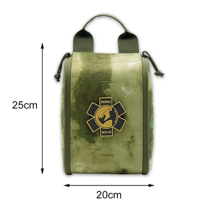 Rhino Rescue IFAK Empty Pouch - MOLLE Tactical Medical Gear Bag for Camping, Hiking & Outdoor Emergencies