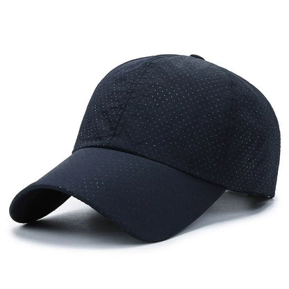 Quick Dry Mesh Sports Cap - Breathable Sun Hat for Running, Golf, Tennis, Jogging & Outdoor Activities