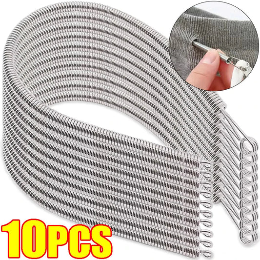 10/1PCS Rope & Drawstring Threader Tool — Bendable Spring Clip for DIY Sewing & Multi-Functional Accessories