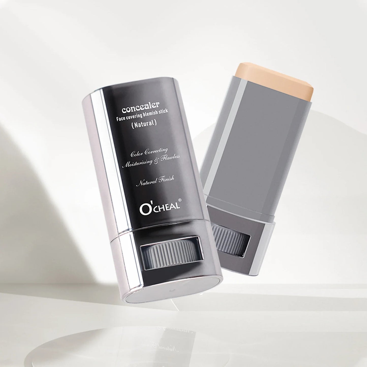 Ocheal Foundation and Contour Stick – Long-Wear Lightweight Concealer, Bronzer, and Brightening Makeup Pen