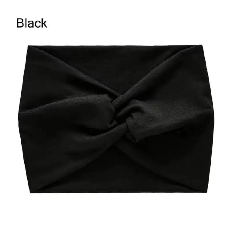 Wide Elastic Headband for Women – Yoga, Pilates, Running & Cycling Sweatband Hairband Turban Makeup Hair Hoop