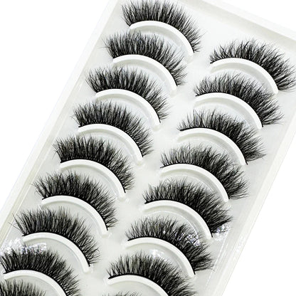 10 Pairs 3D Mink False Eyelashes – Natural Long & Short Fake Lashes Makeup Kit (38 Styles)