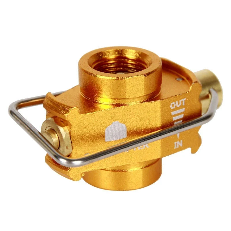Camping Stove Gas Refill Adapter - MAPP Isobutane Butane Canister Filling Connector