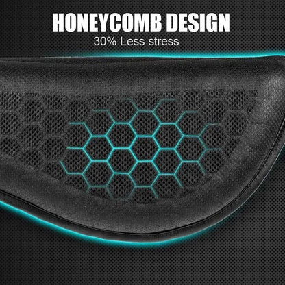 3D Honeycomb Motorcycle Seat Cushion - Anti Slip Gel Pressure Relief Comfort Ride Pad Moto Accessory