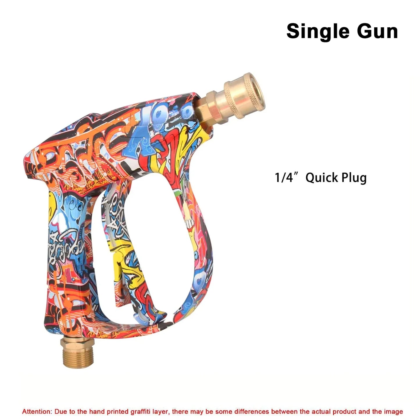 4350 PSI High-Pressure Water Gun - 1L Foam Cannon with 1/4" Quick Connect for Karcher K Series