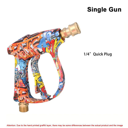 4350 PSI High-Pressure Water Gun - 1L Foam Cannon with 1/4" Quick Connect for Karcher K Series