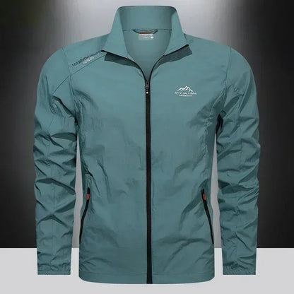Men’s UPF100+ Summer Windbreaker - Lightweight UV Sun Protection Jacket with Zip Pockets for Outdoor Activities