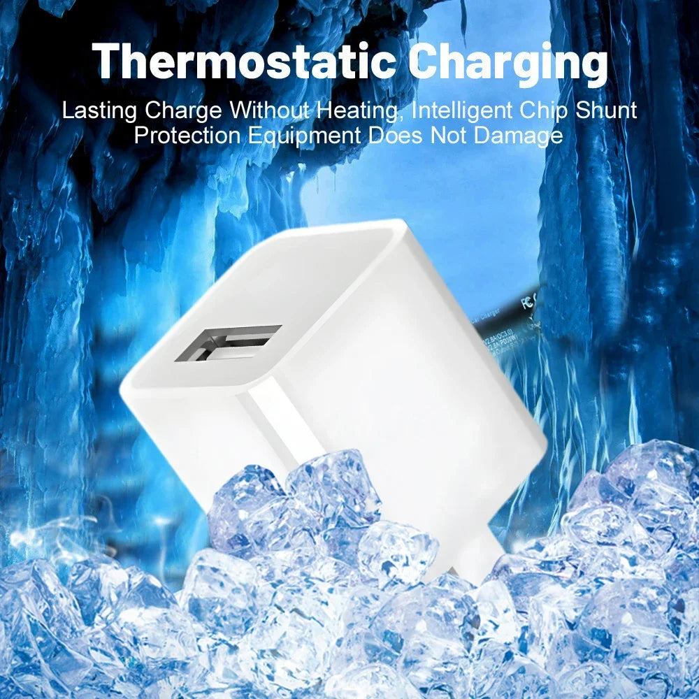 1-5 Pcs USB Wall Charger Adapter – Fast Charging for iPhone 14, 13, 12, 11 Pro Max, XR, XS, 8, 7, iPad, US Plug