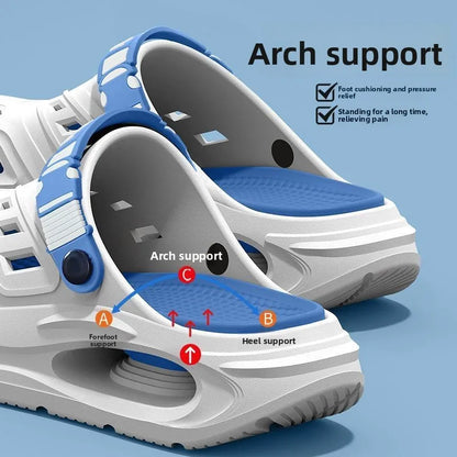 Arch Support Summer Slippers - Anti-Slip Thick Sole Breathable Odor Resistant Comfort Shoes
