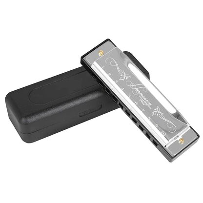 IRIN 10 Hole C Key Harmonica - Colorful Beginner Woodwind Instrument for Music Learning & Performance