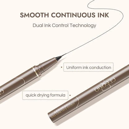 GECOMO 0.01mm Liquid Eyeliner – Super Slim, Waterproof, Quick-Dry, Long-Lasting & No-Smudge Pencil