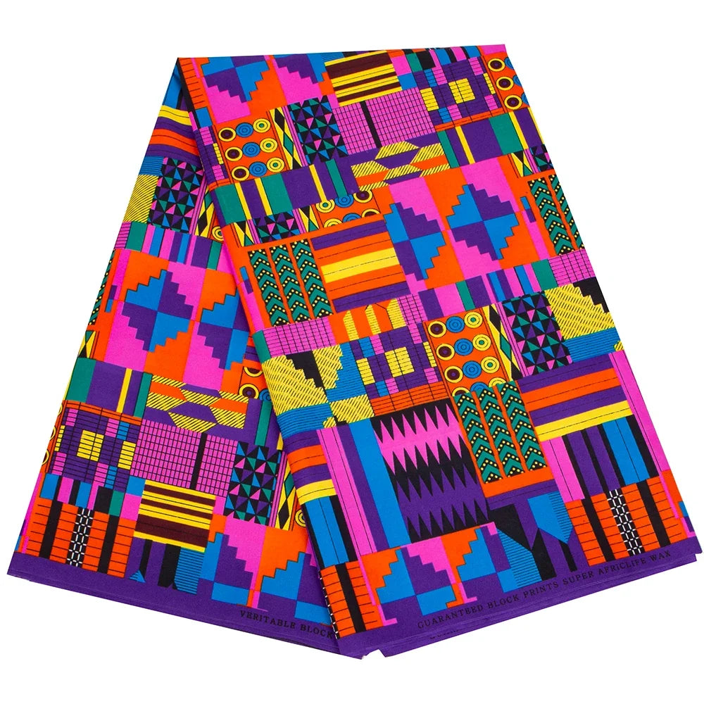 African Print Ankara Fabric - Traditional Party and Wedding Sewing Cloth