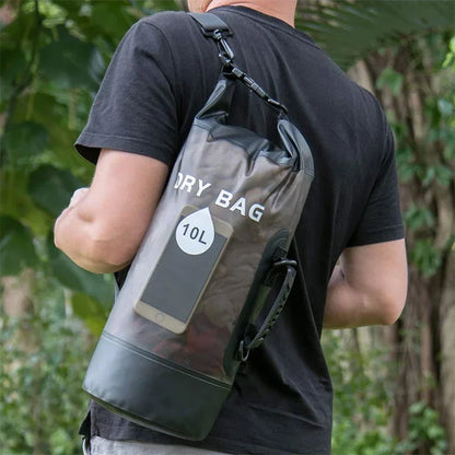 10L/20L Waterproof Dry Bag – Storage Pouch for Swimming, Trekking, Rafting, Boating & Kayaking (Backpack XD117Y)