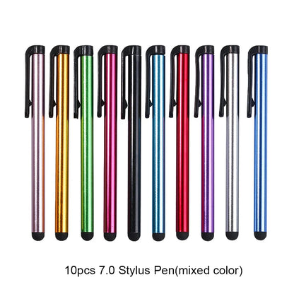 10pcs Universal Stylus Pens - Touch Screen Drawing Pencils for iPad, iPhone, Android & Tablets