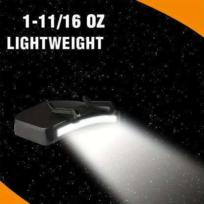 HOMEFISH Super Bright LED Clip On Cap Light - Outdoor Headlamp Torch for Fishing, Camping & Hunting