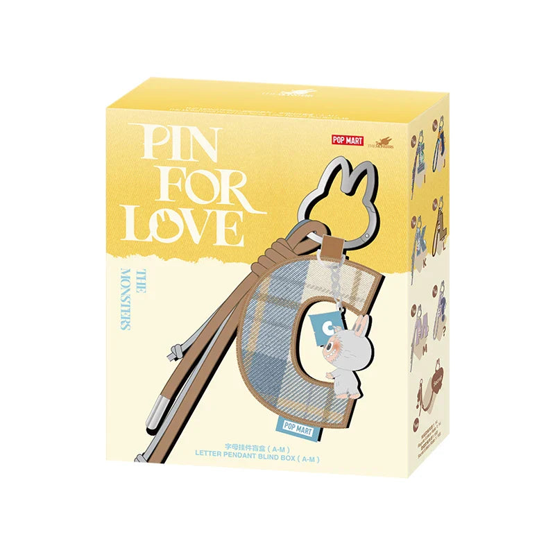 POPMART The Monsters Pin for Love – Letter Pendant Blind Box, Mystery Toy Doll & Anime Figure Gift