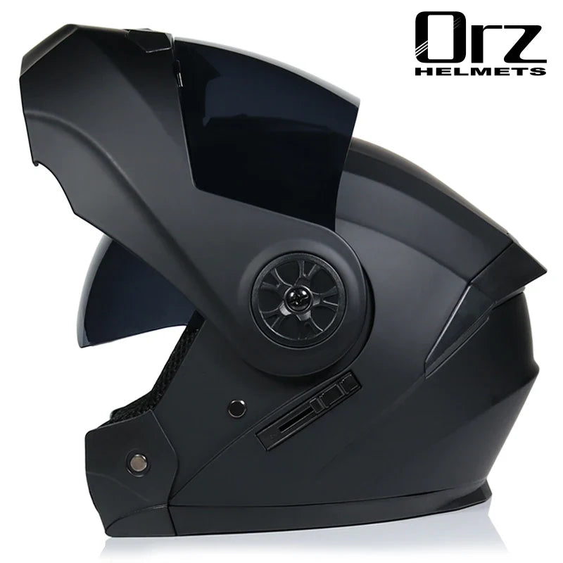 Dual Lens Full Face Motorcycle Helmet - Racing Downhill Motorbike Protective Safety Helmet Gear