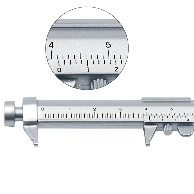 Multifunction Caliper Ballpoint Pen — 0.5mm Gel Ink Roller Pen with Vernier Caliper Design, Creative Stationery