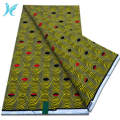 2026 African Real Wax Fabric - 100% Cotton Nigerian Ankara Dutch Batik Sewing Cloth