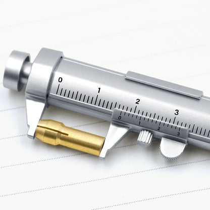 Multifunction Caliper Ballpoint Pen — 0.5mm Gel Ink Roller Pen with Vernier Caliper Design, Creative Stationery