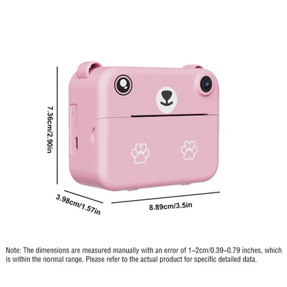 Digital Children’s Camera – 1080P HD Video Recorder, Instant Print Photos, Mini Thermal Printer, Educational Birthday Gift
