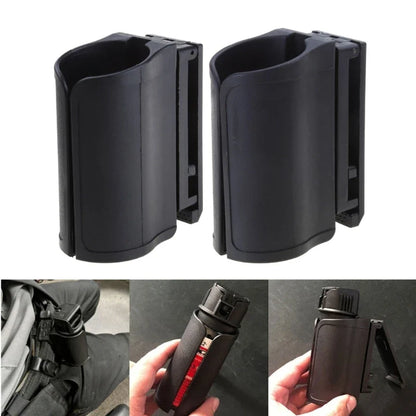 Tactical Flashlight Holder - Adjustable Open Top Rotating Baton Holster Pouch for Duty Belt Outdoor Gear