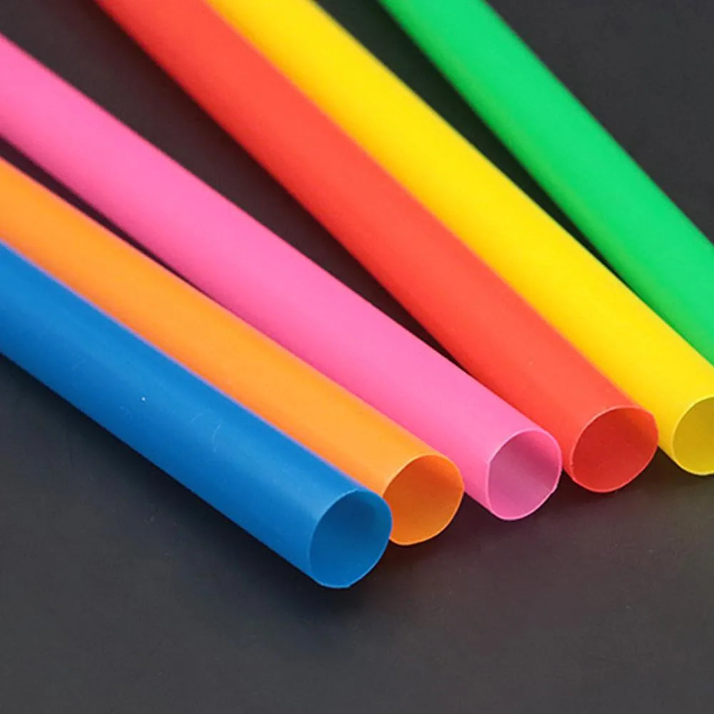 100pcs Thick Milkshake Straws - 210x11mm Boba Tea Smoothie Straws for Drinks, Cafes & Bar Beverage Accessories