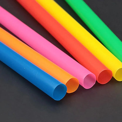 100pcs Thick Milkshake Straws - 210x11mm Boba Tea Smoothie Straws for Drinks, Cafes & Bar Beverage Accessories
